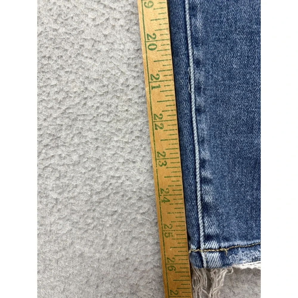 BKE‎ Gabby Jeans Womens Size 30 Blue High Rise Curvy Fit Ankle Skinny Distressed